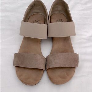 Naturalizer Tan Two Strap Sandals